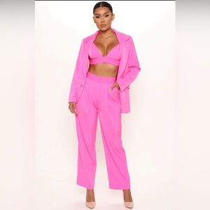 Booked and busy 3 piece blazer set